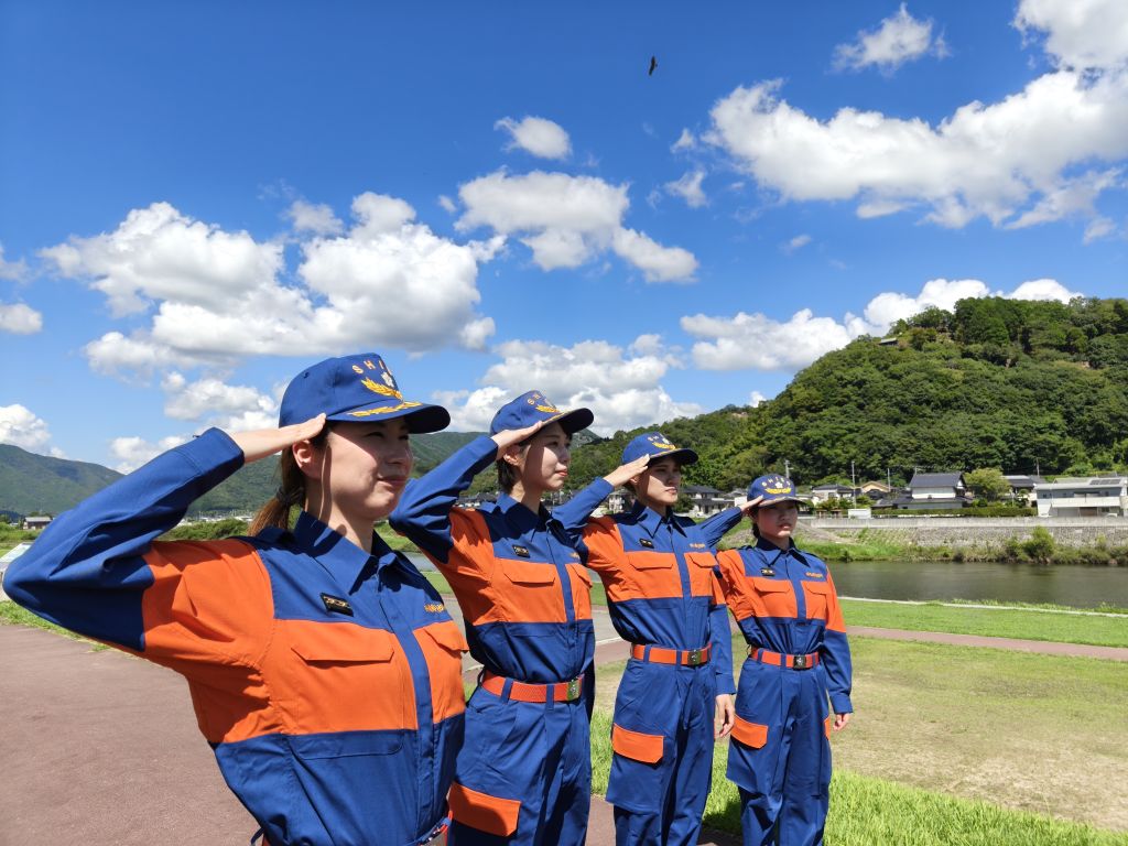 9月1日:宍粟市初 女性消防団員4人が入団の画像