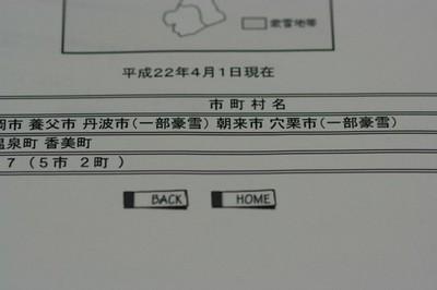 ウェブサイトで宍粟市が穴栗市と誤記されている箇所の写真