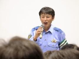 宍粟市警察署交通課総務係長の木南泰治さんの写真