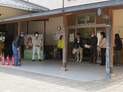 学遊館消防防災訓練の写真