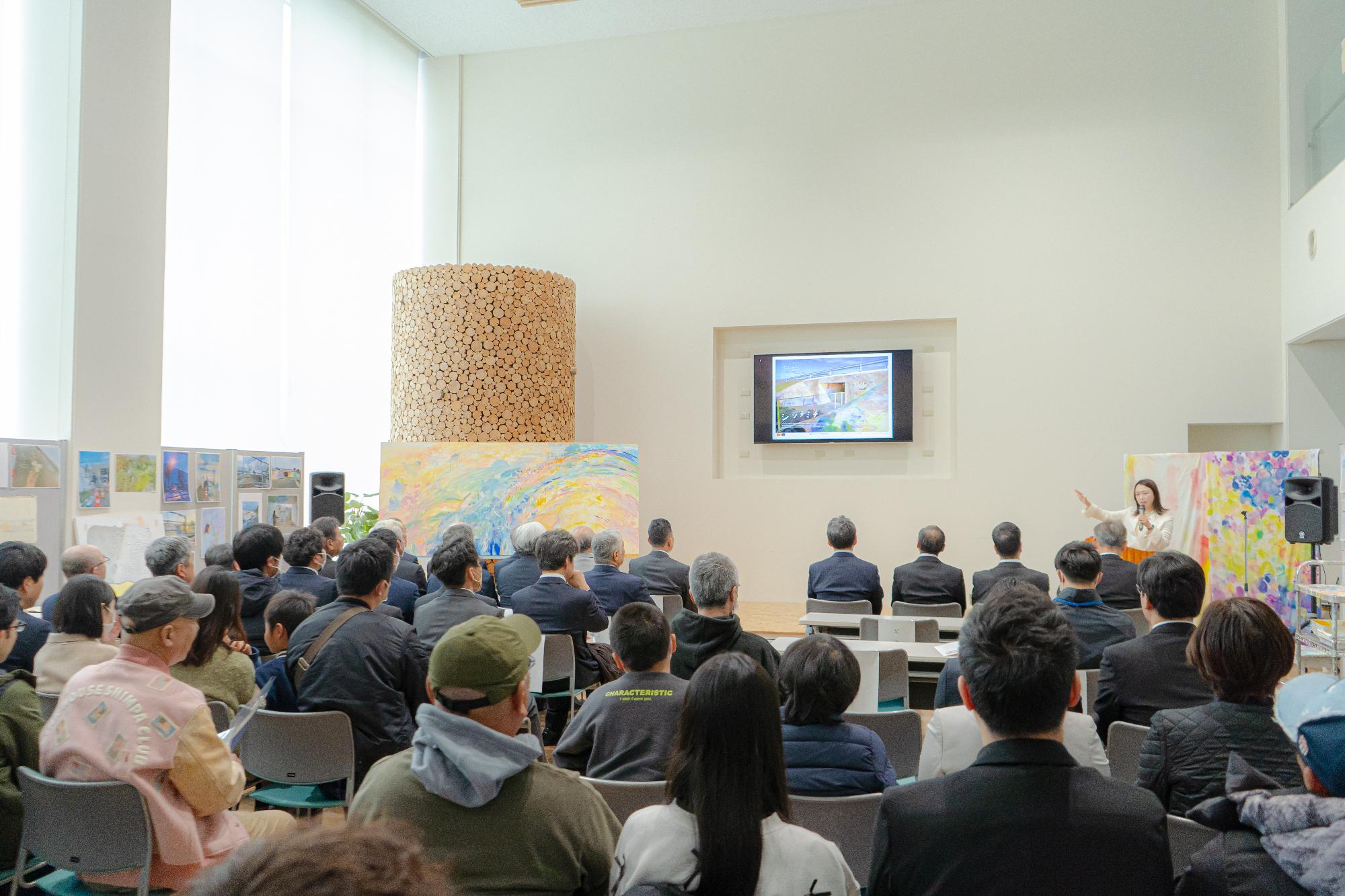 3月23日の山崎インタ-歩行者用通路リニューアル事業「シソラミチ」式典トップ写真