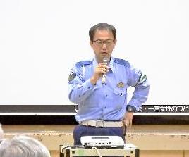 宍粟市警察署交通課長の澤聰さんの写真