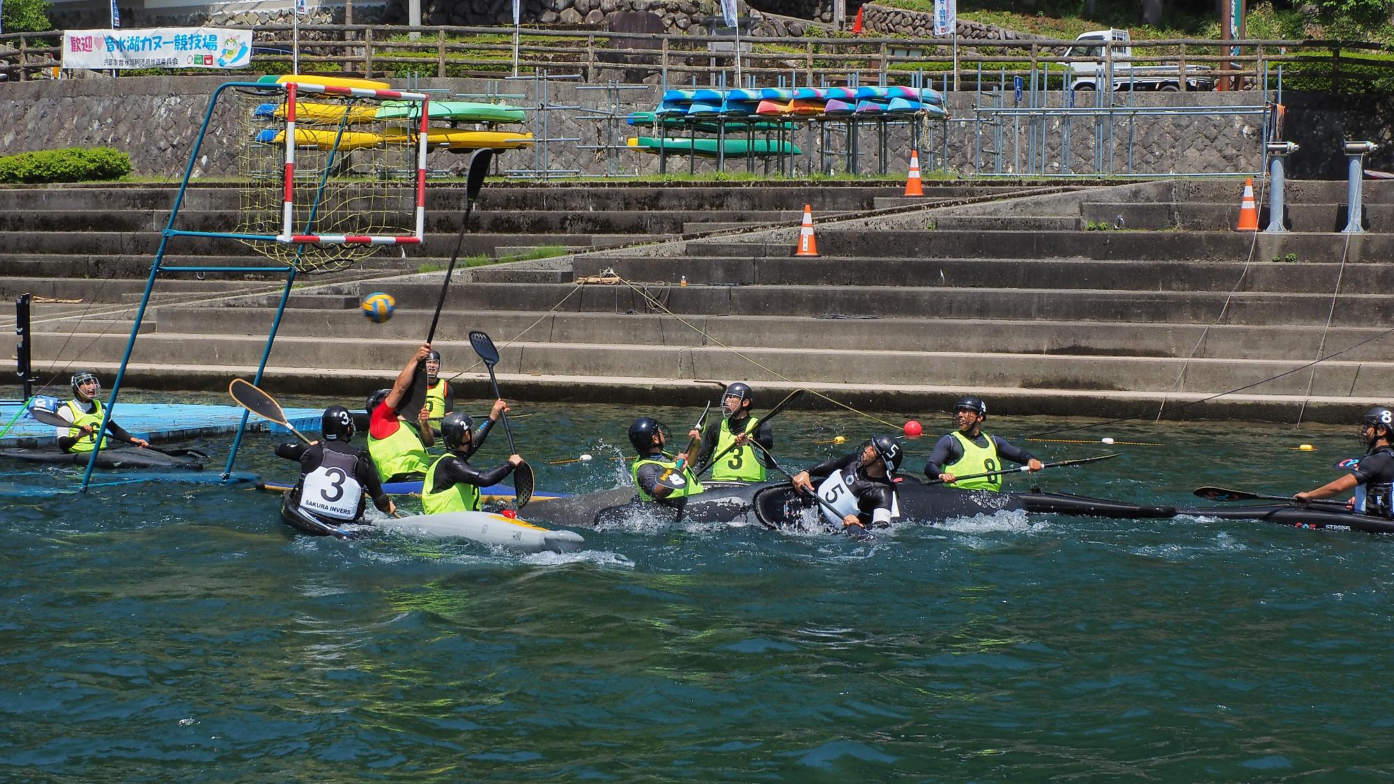 音水湖カップカヌーポロ大会