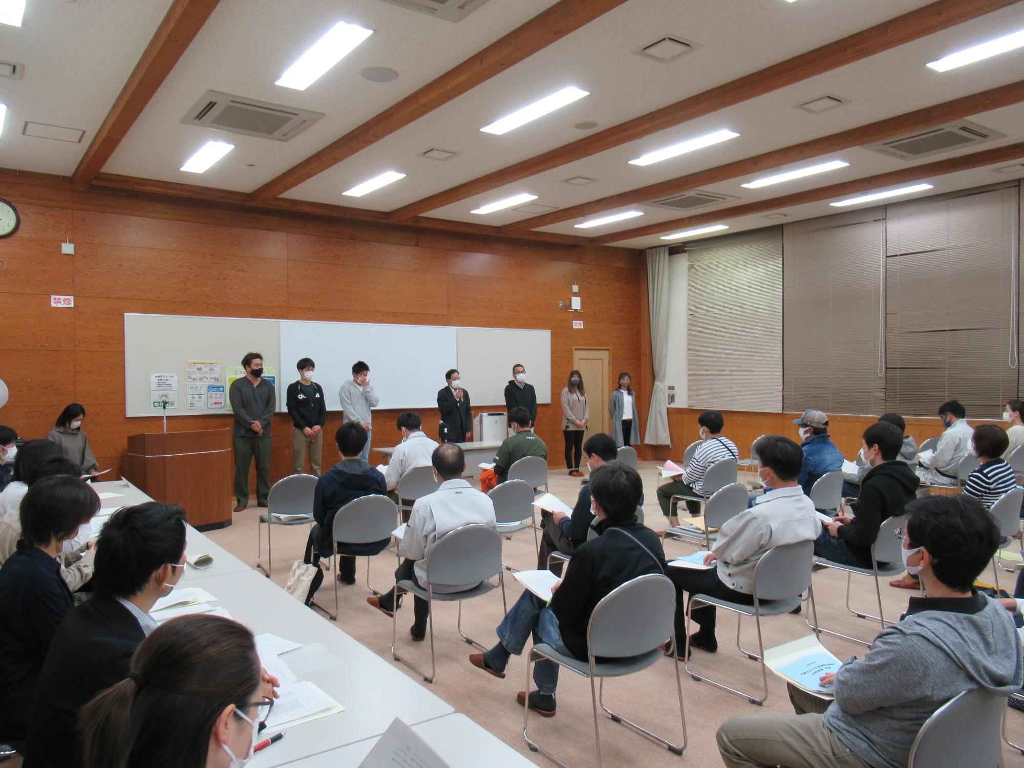 令和3年度宍粟市子ども会連絡協議会山崎支部総会の様子の写真