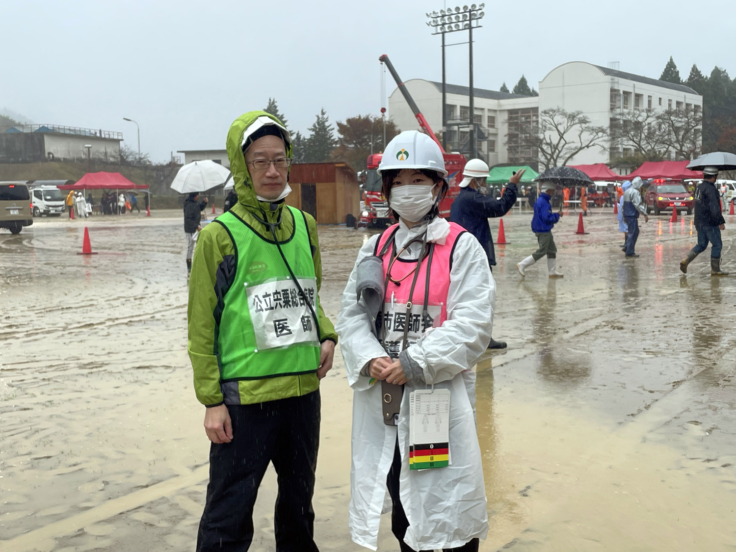 防災訓練の様子