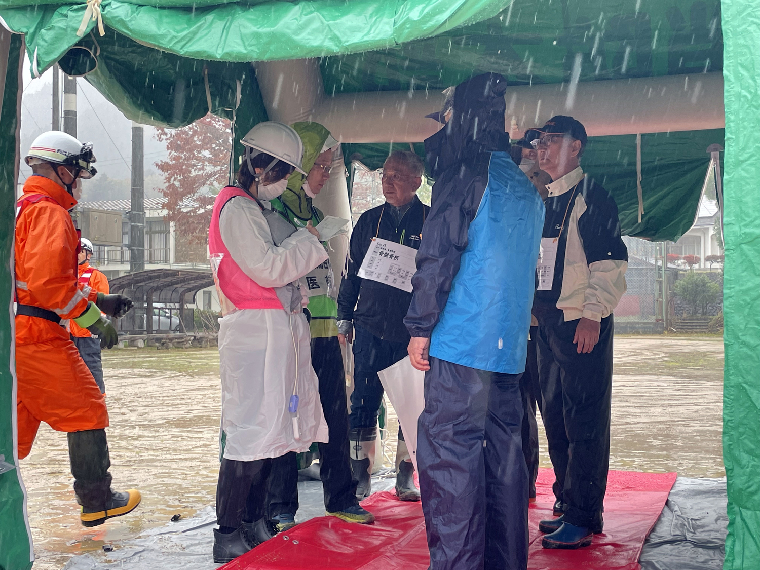 防災訓練の様子