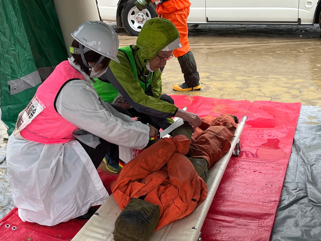 防災訓練の様子