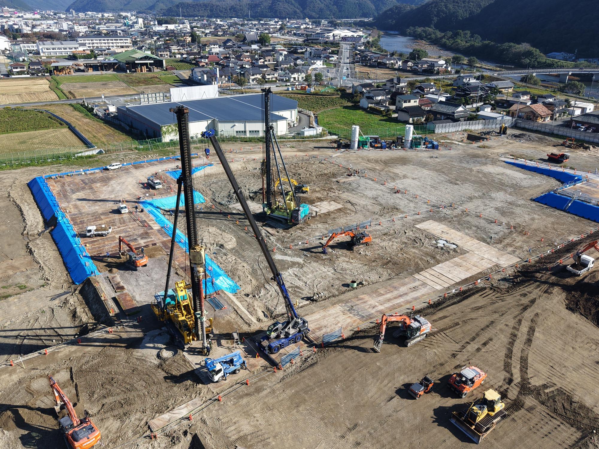 地盤改良工事の様子2