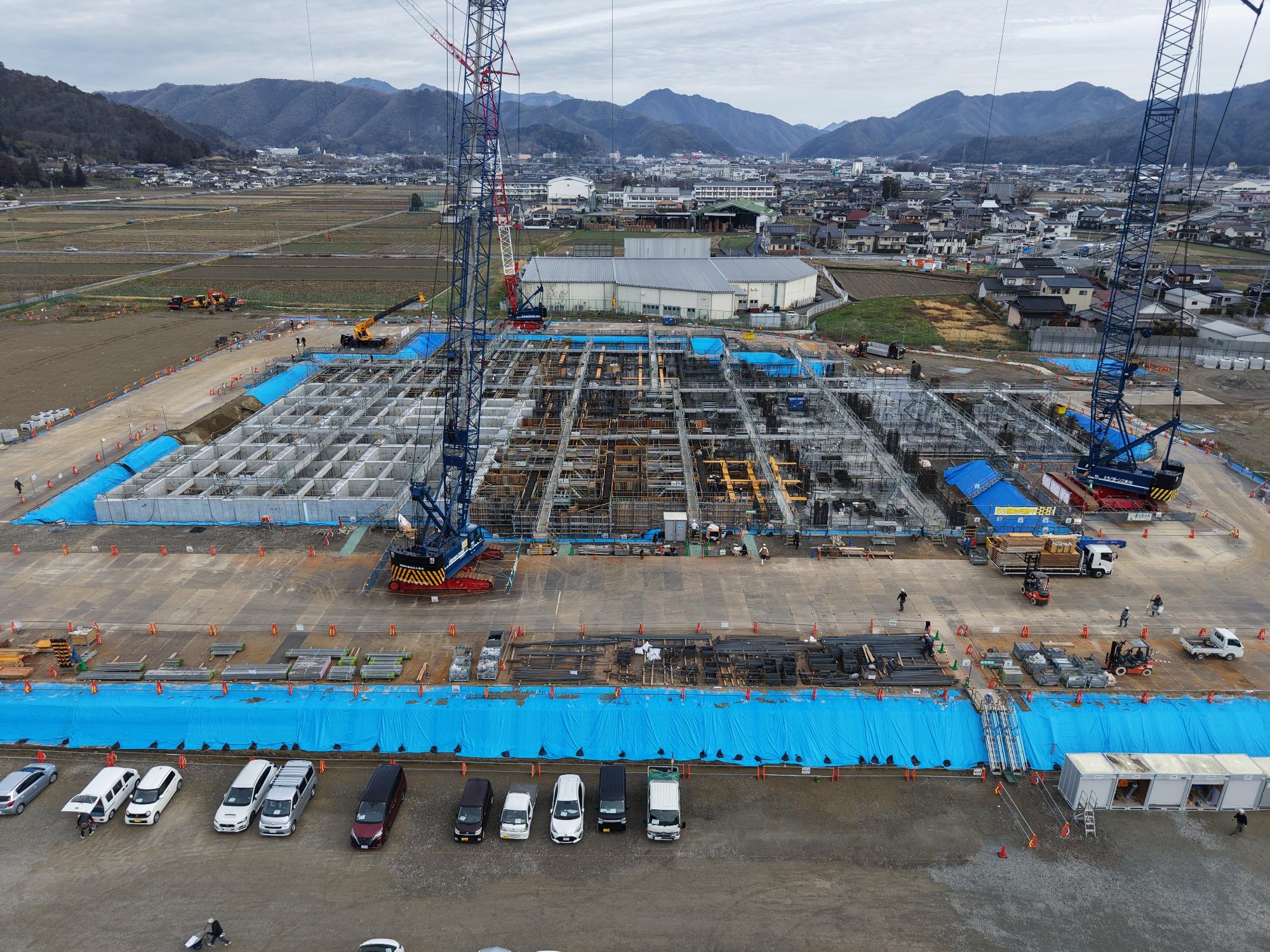 敷地上空からの様子