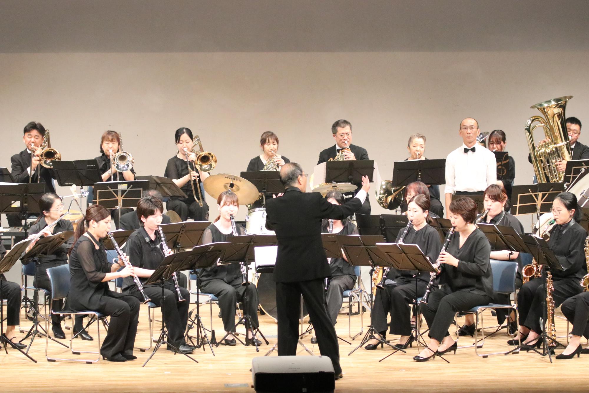 宍粟市吹奏楽団による式典オープニング