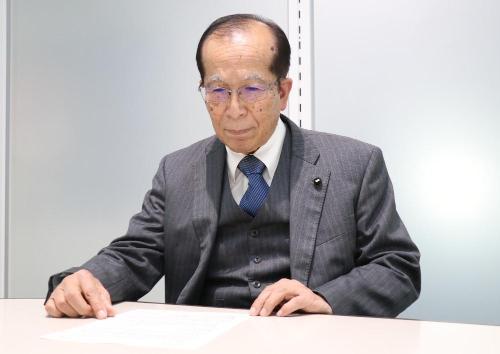 市歌制定委員会野村委員長の写真
