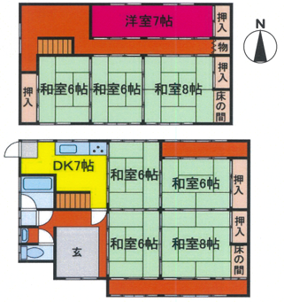 detached 一宮町上岸田